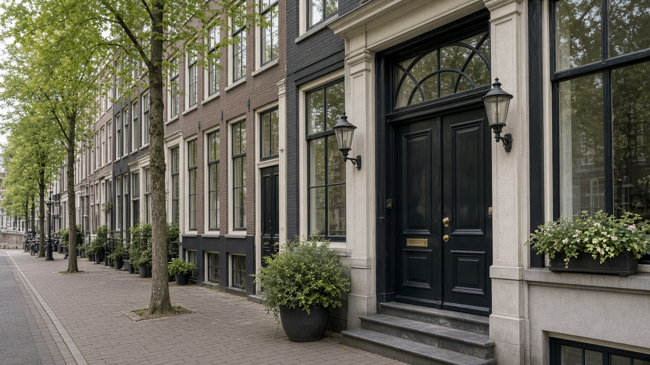 Ingang aan De Lairessestraat in Amsterdam